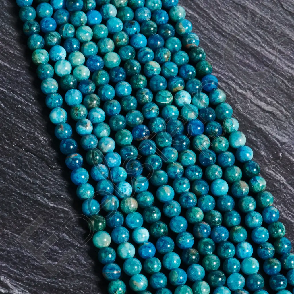 Fil de perles Apatite – Perles naturelles 8mm – Grossiste minéraux ...